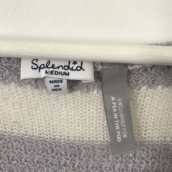 Light Maternity Sweater in Purple & White - Picture 3 of 4